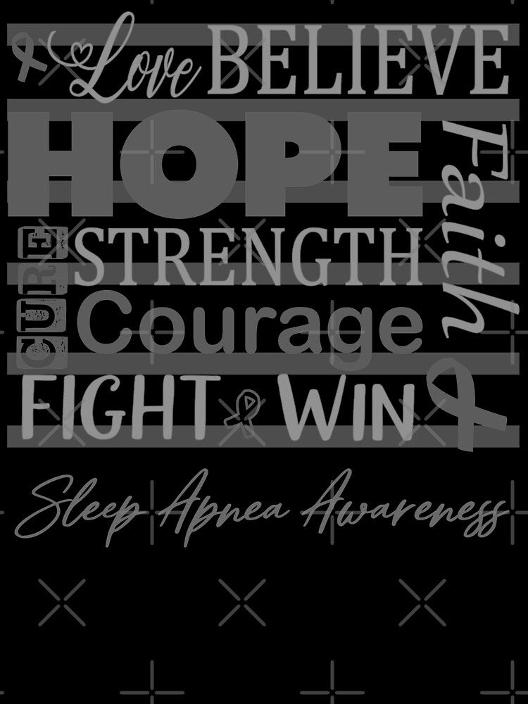 Love Believe Hope Sleep Apnea Awareness by largellie