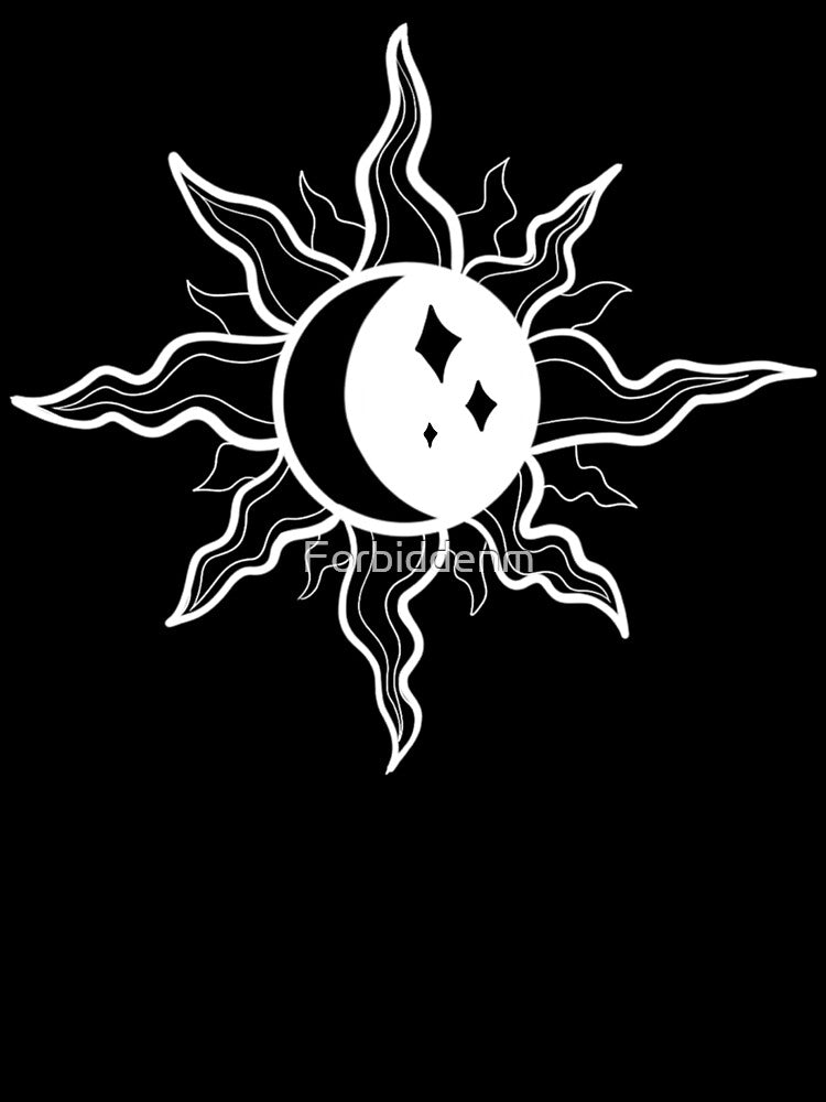 Celestial moon and sun by Forbiddenm