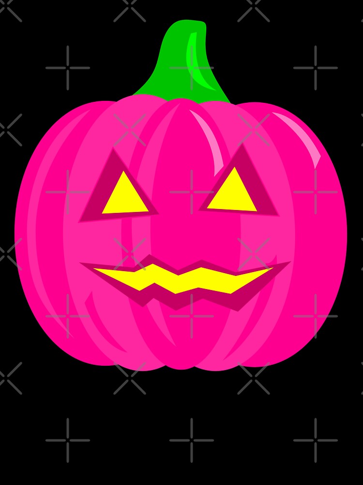 creepy halloween pumpkin pink by Gossip Rag