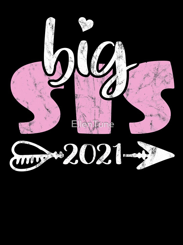 Big Sis New Big Sister 2021 Gift Girl by EllenTune