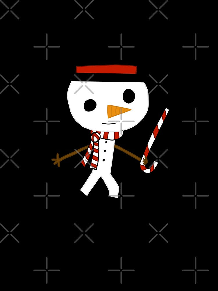 Bloo The Performing Snowman (Large) – Candy Cane Holiday Design by TummysEmporium