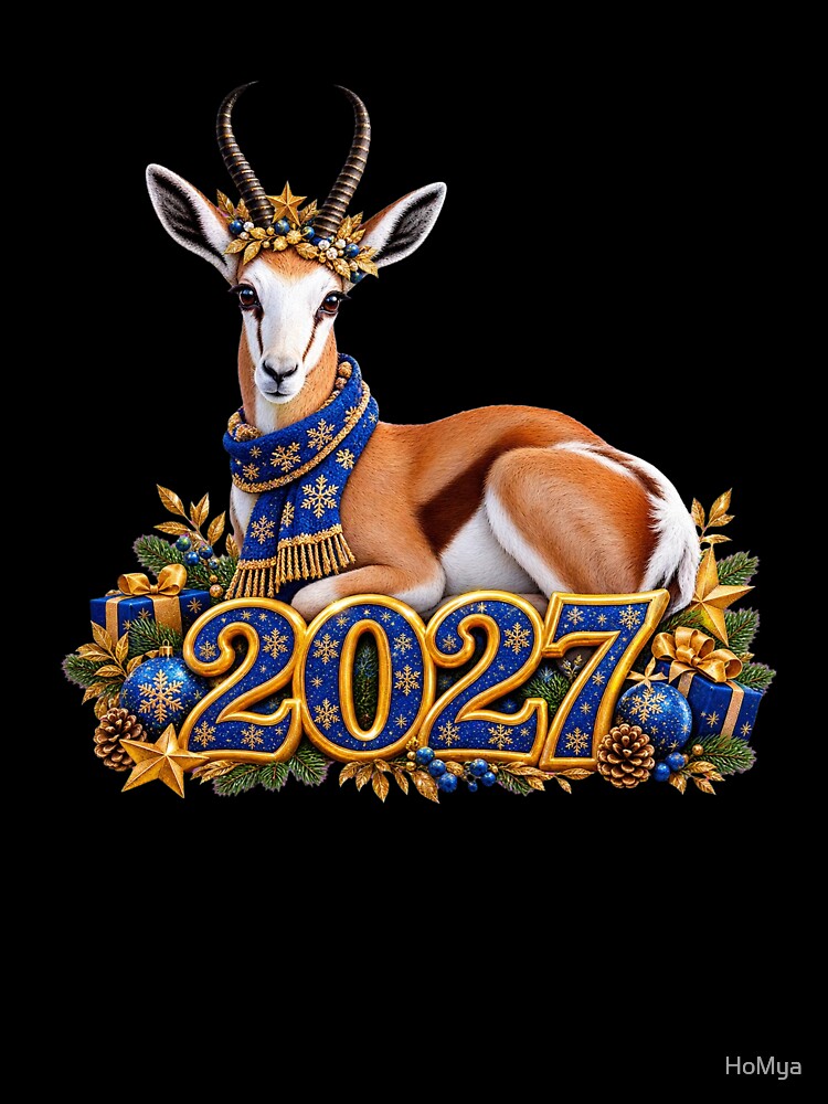 Festive Gazelle 2027 New Year Celebration by HoMya