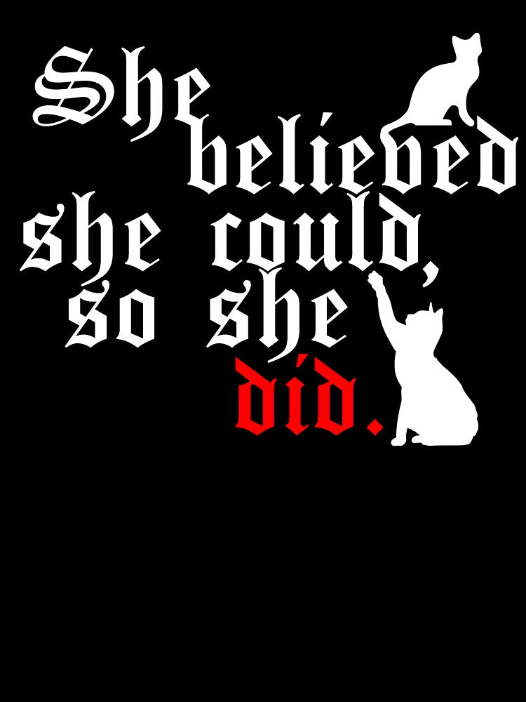 She believed she could so she did White by nyfftz