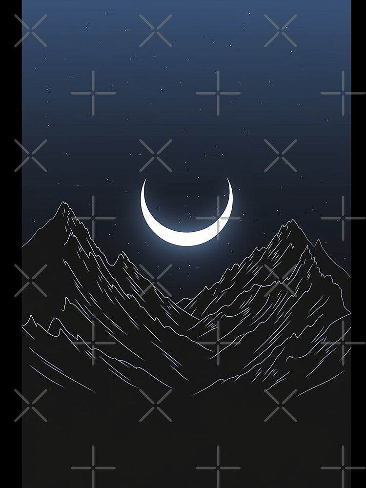 Minimalist Line Art Mountain by Philip-p22