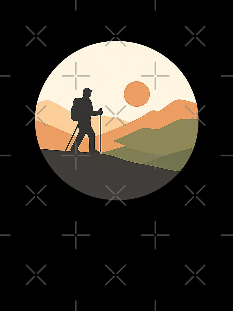 Lone Hiker Circular Emblem by Fernova