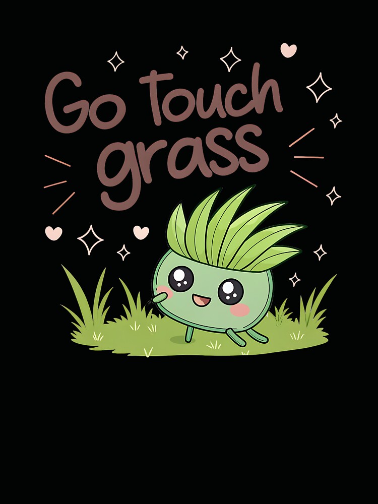 Go Touch Grass (Cute Nature Meme) by Neural-canvas
