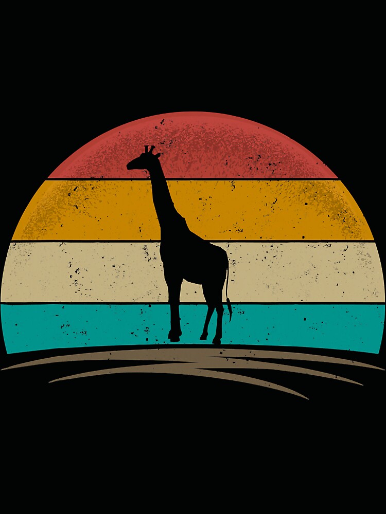 Vintage Giraffe Retro Distressed by BundlerVq
