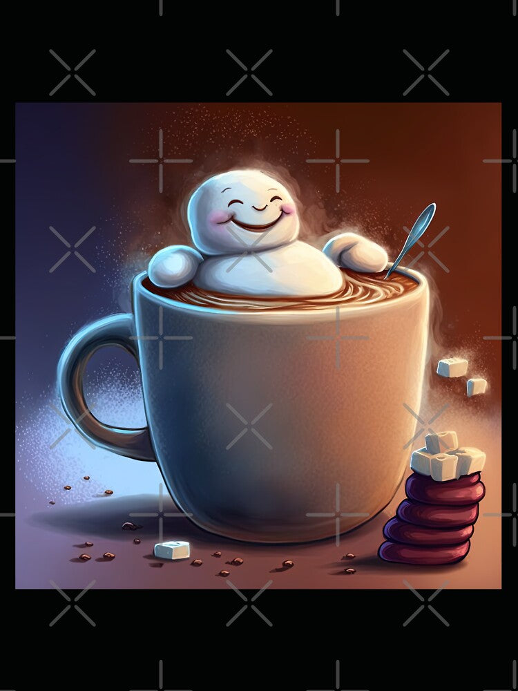 Marshmallow Enjoying its Hot Chocolate by cardinalhill