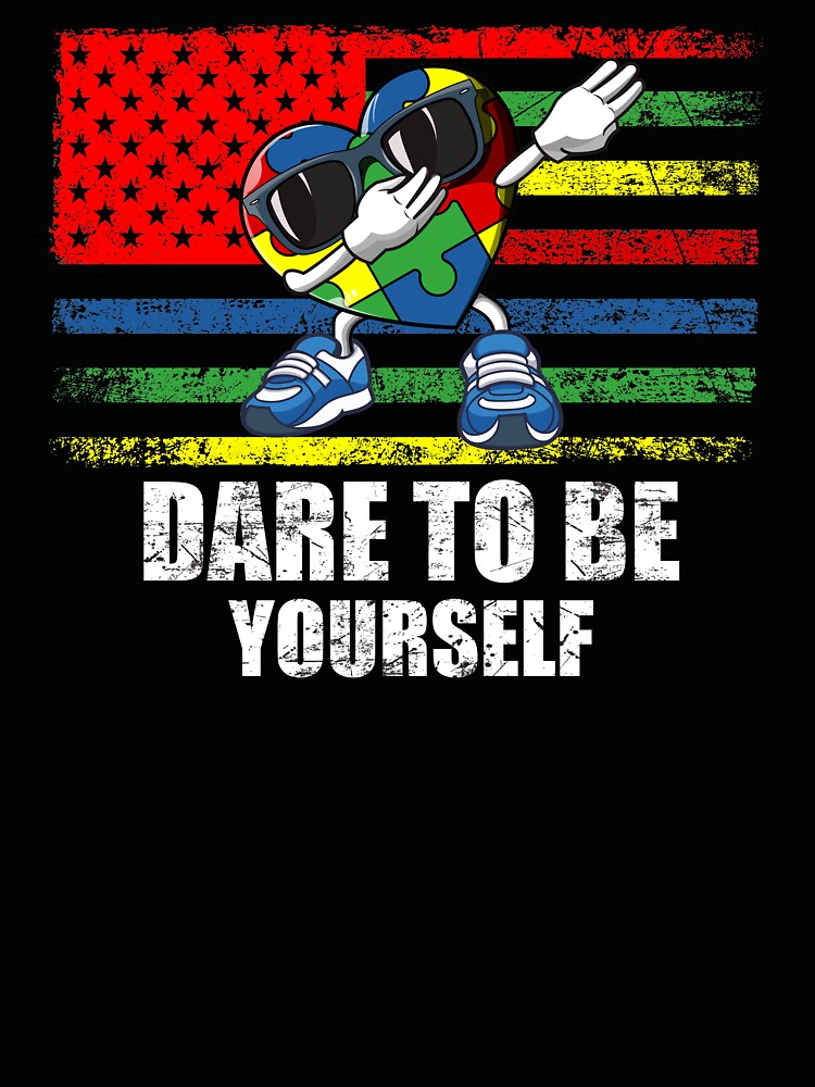 dare to be yourself, Be Kind Tee Cute Heart Graphic Family Inspirational by hadlamcom