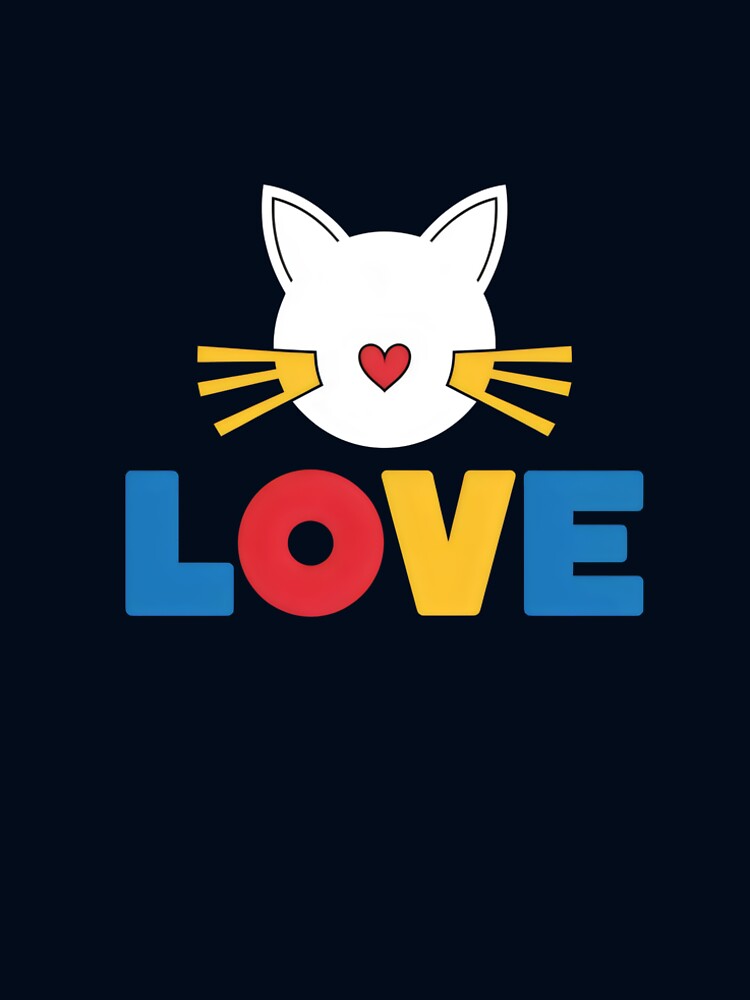 Cute Christmas Cat Love T-Shirt by Firas Aljazzar