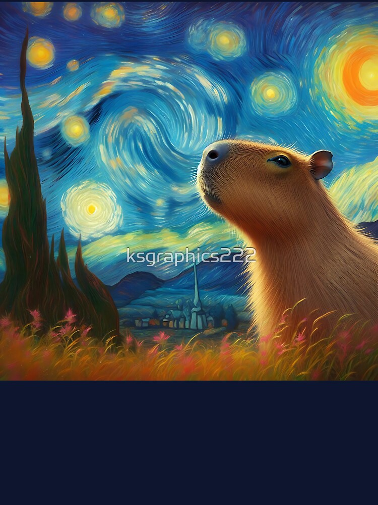 Capybara Art #69 | Capybara Lovers by ksgraphics222