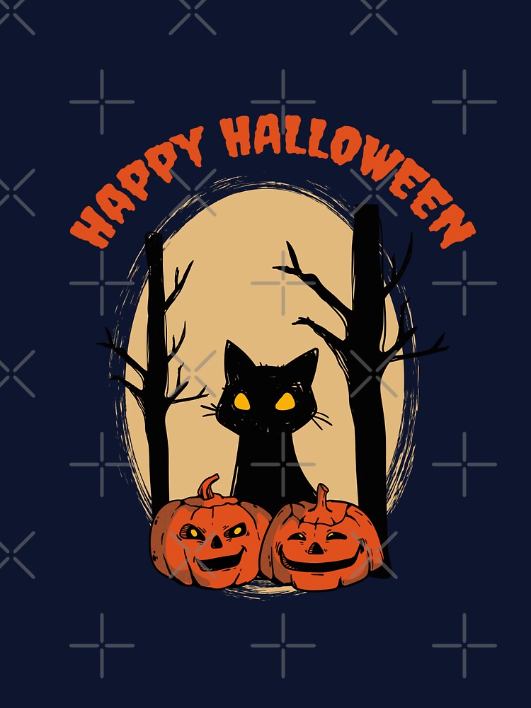 Halloween town, black cat by benaouichShop