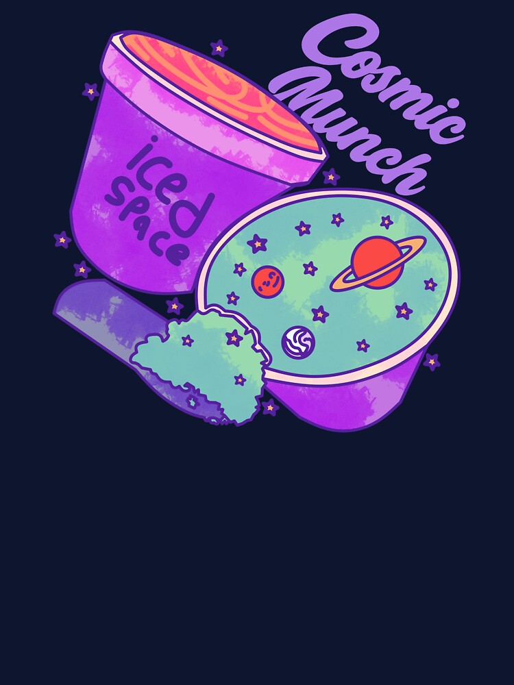 Cosmic Munch Ice Cream Galaxy Vibes by HumorInHues