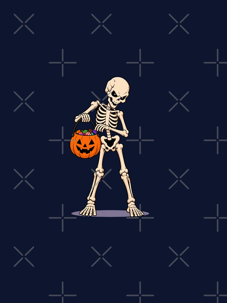 Cute Skeleton Halloween – Spooky Skeleton Trick-or-Treat Design by GPCdigitalart