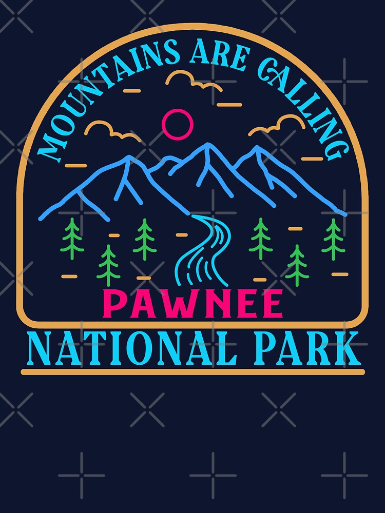 Pawnee national park - line art by Nature-mark