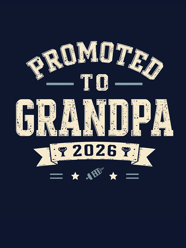 Promoted to Grandpa 2026 Funny Pregnancy Announcement T-Shirt, Funny Shirt, Valentine Shirt gift, Valentine Day Cut File by GAIDREDA