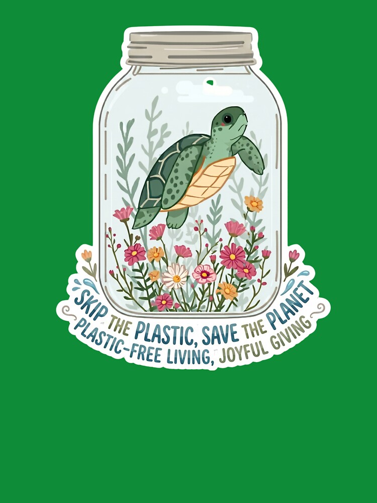 Plastic Free July - Save The Seas Eco Friendly Aesthetic by The Silly Grumpy Society