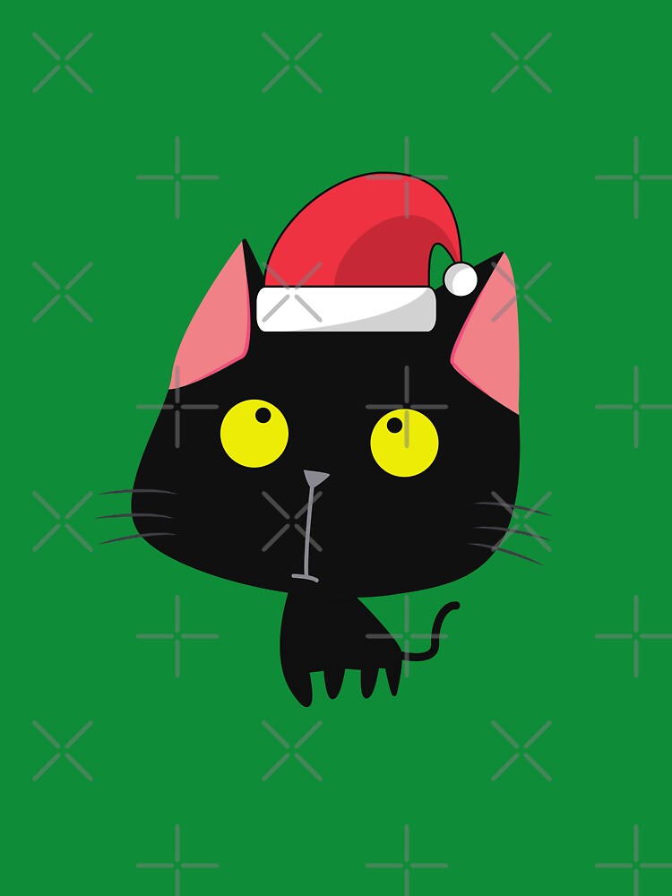 Black cat Christmas by littlehapa