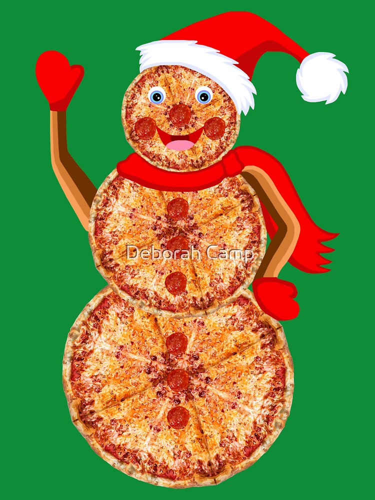 Christmas Pizza Snowman by Deborah Camp