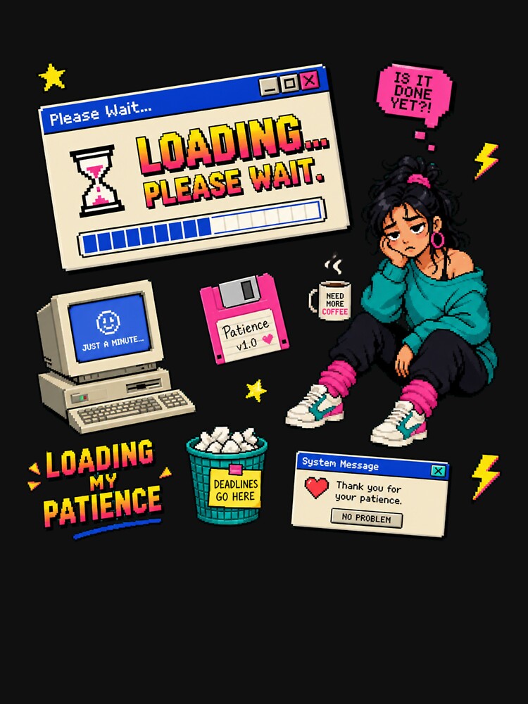 I’ve Reached My Daily Limit Retro Loading by Per My Last Nerve Studio