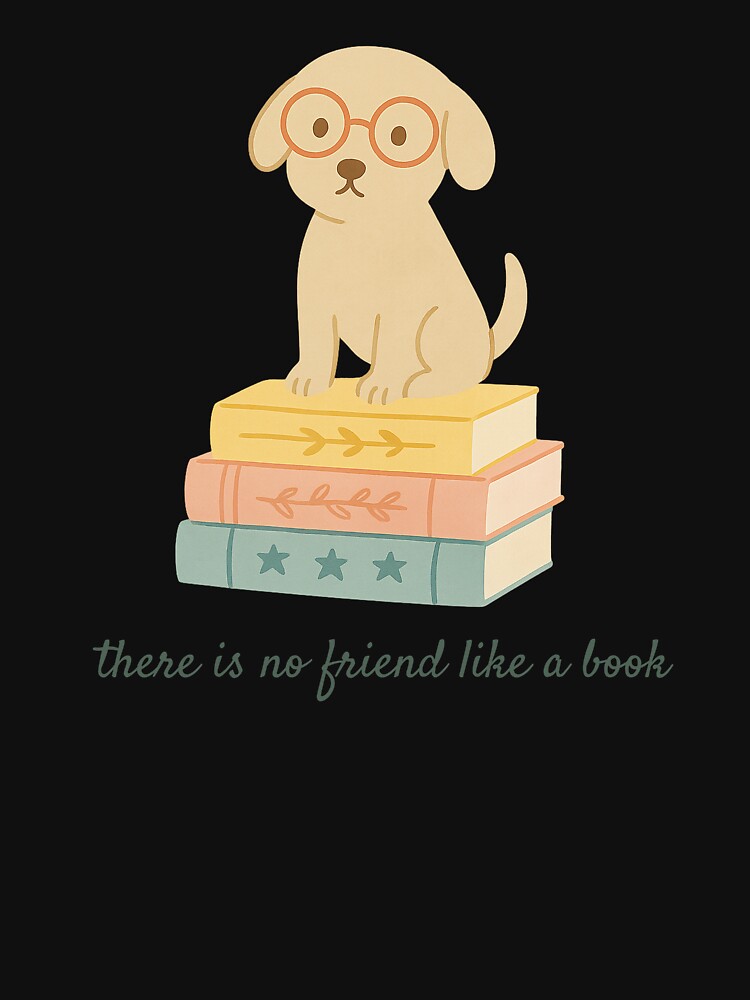 Book and Dog Lover Image by Scout & Co. Creations