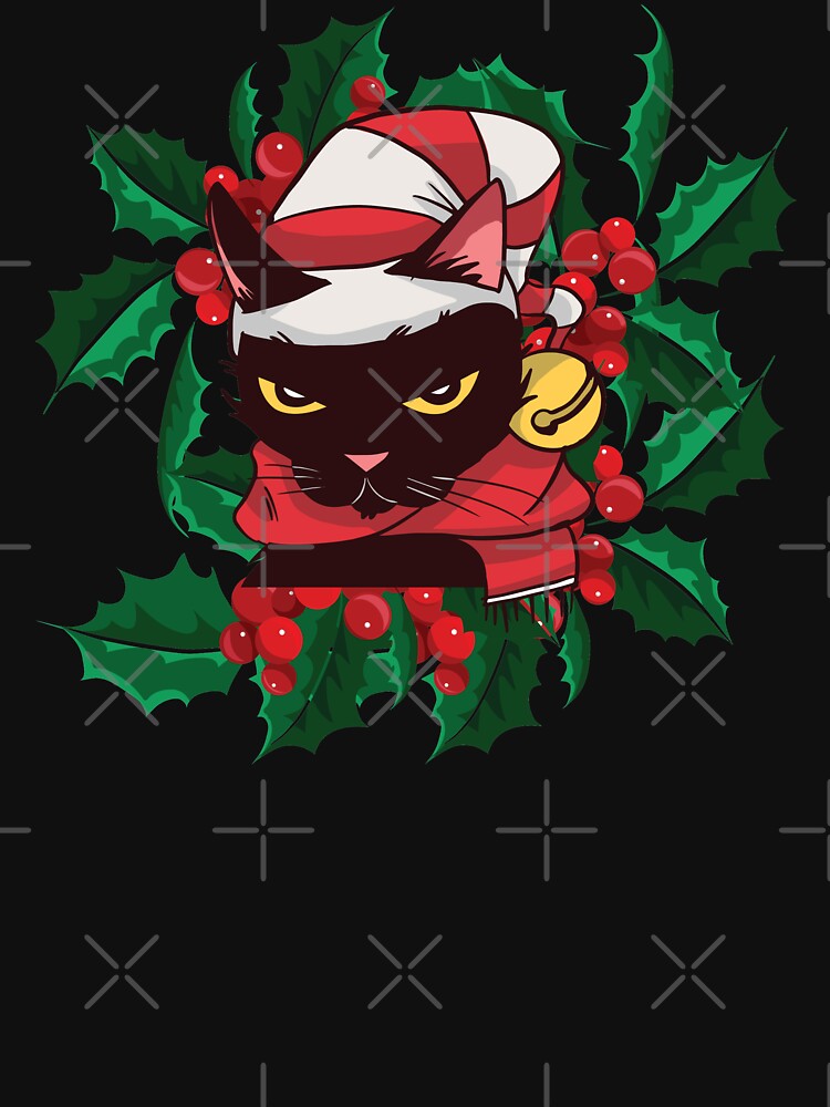 santa cat cute christmas cat xmas cat by ReneMM