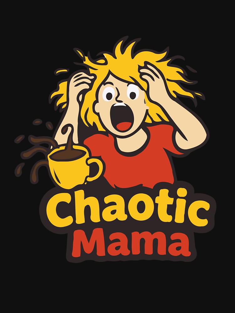 Unravel Mama Gift - Tizzy Mama Chaos Sticker by RedStreamStudio