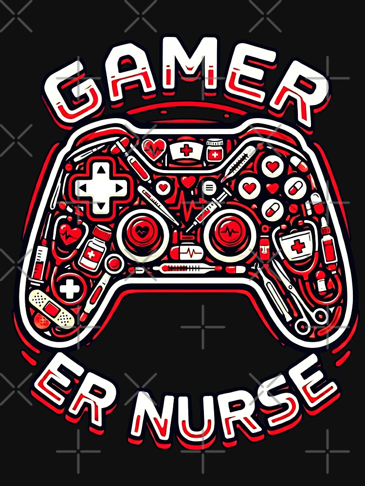 Gamer ER Nurse Cute Controller Nursing Gaming EMERGENCY nurse Life Funny by YarsEingr