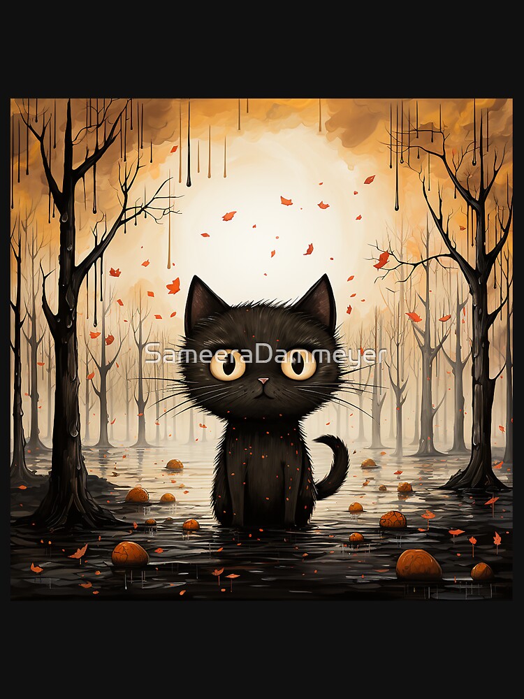 Halloween Black cat by SameeraDammeyer