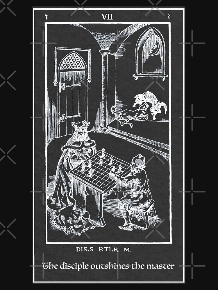 #7 The disciple outshines the master (LCF version, textured) - The Ninth Gate Engraving by Ivan's