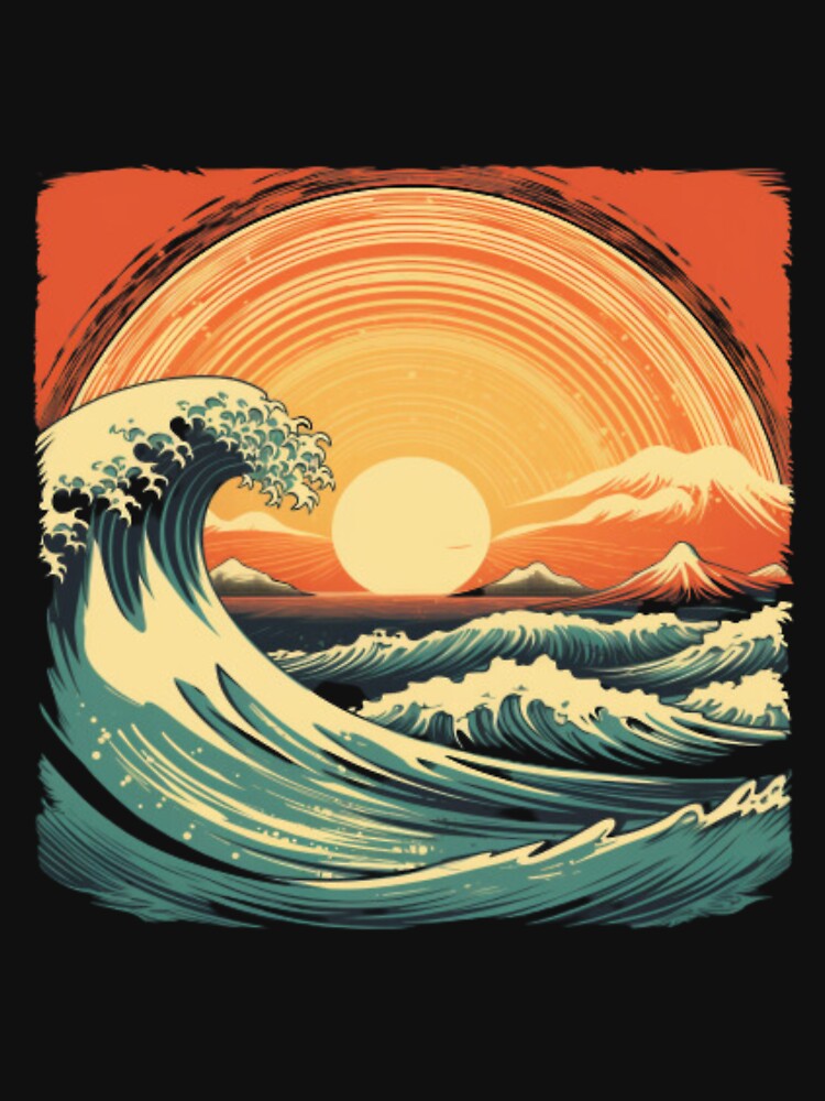 Embrace Timeless Elegance: Retro Sunset Rays Wave Collection by CITY-SHOPPING