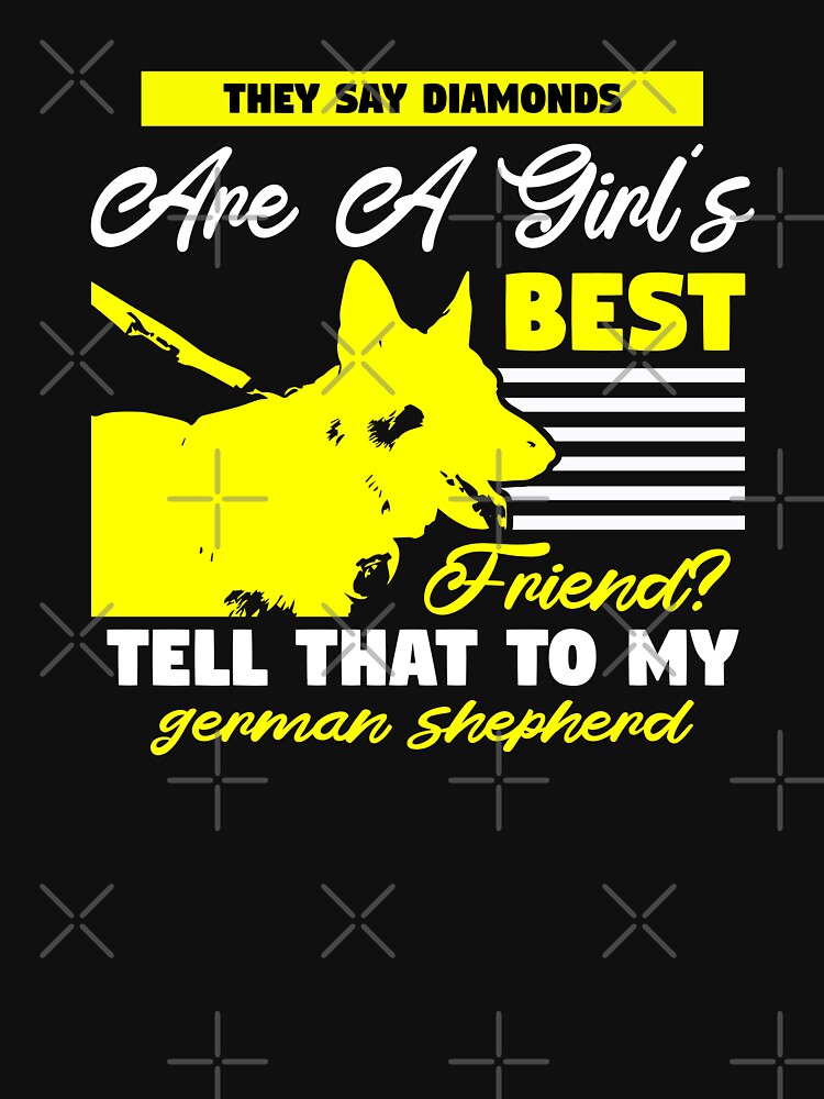 Diamond Girl Best Friend German Shepherd Dog by teamph