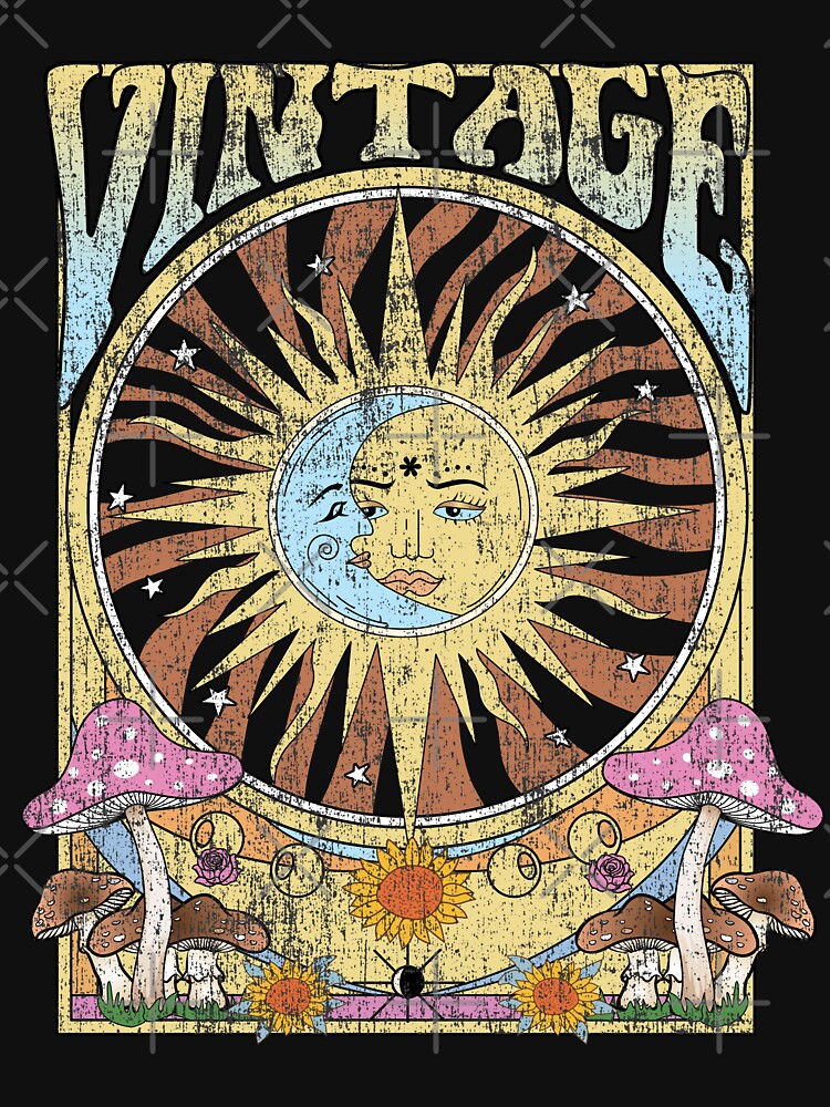 vintage sun & moon by PMSNshop