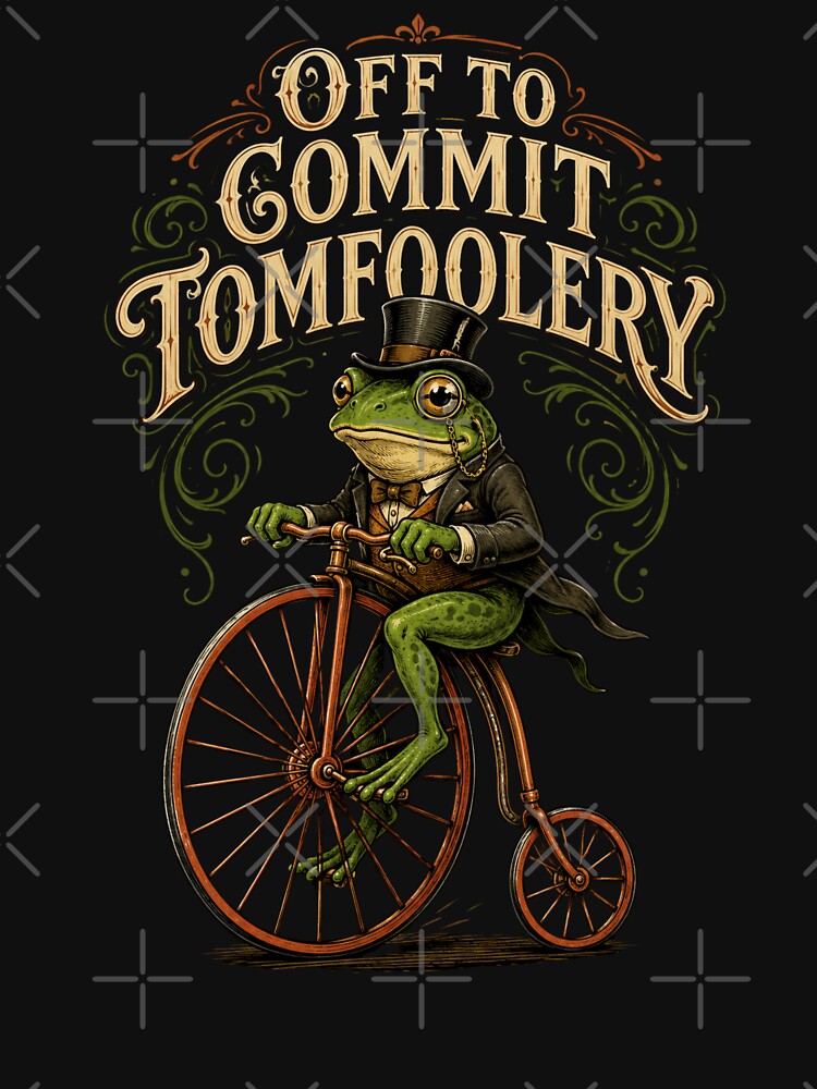 Mischievous Frog Gentleman Penny-Farthing Ride by Feral Feline