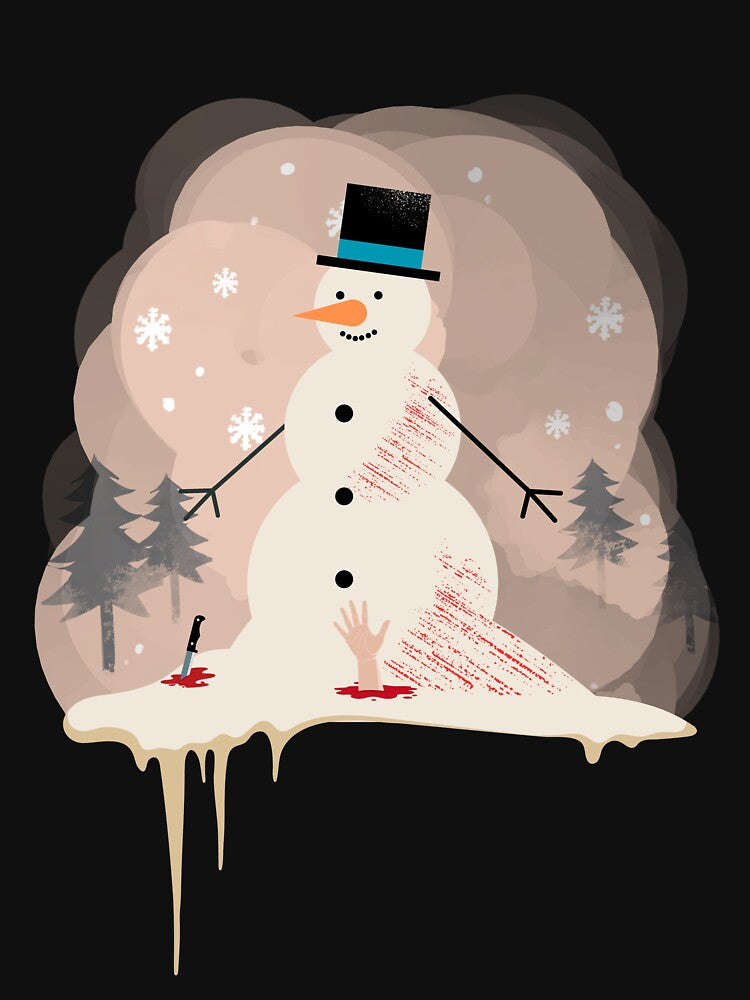 creepy snowman - dark snowman making by CypisDesign