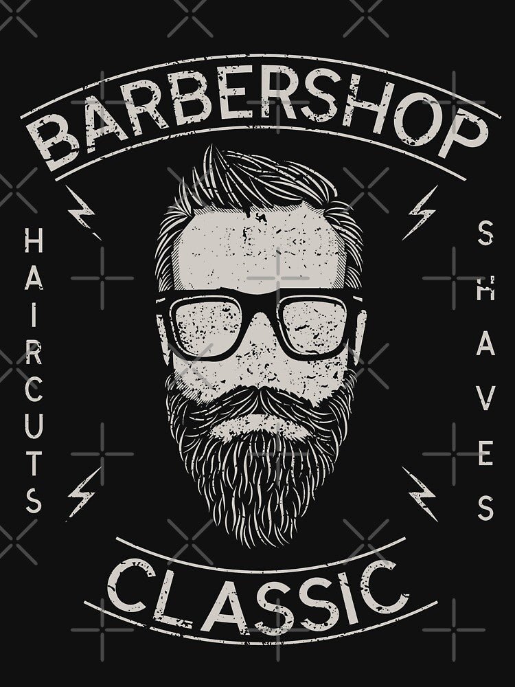 Barber Shop Classic Retro Vintage Distressed Design by JakeRhodes
