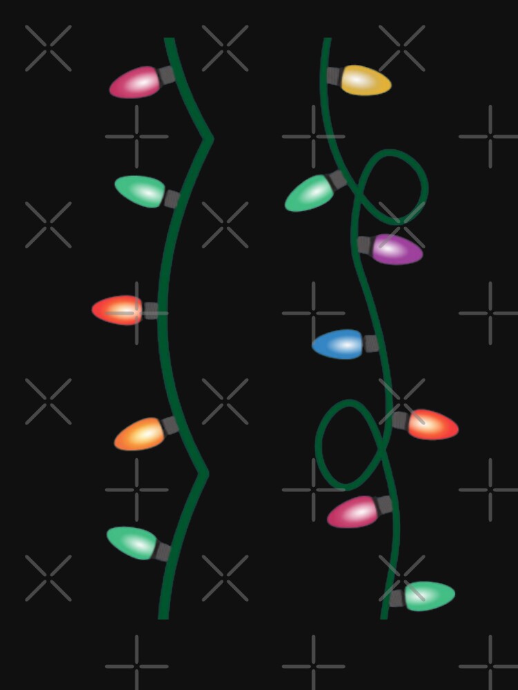 Christmas Eve Colorful Lights -  Colorful Christmas Lights Merry and Bright Christmas Theme Christmas Crew by MK 3