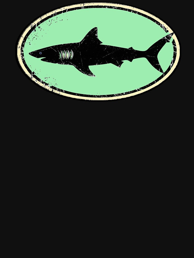 Shark in an oval by Cruiser's Tee Chandlery