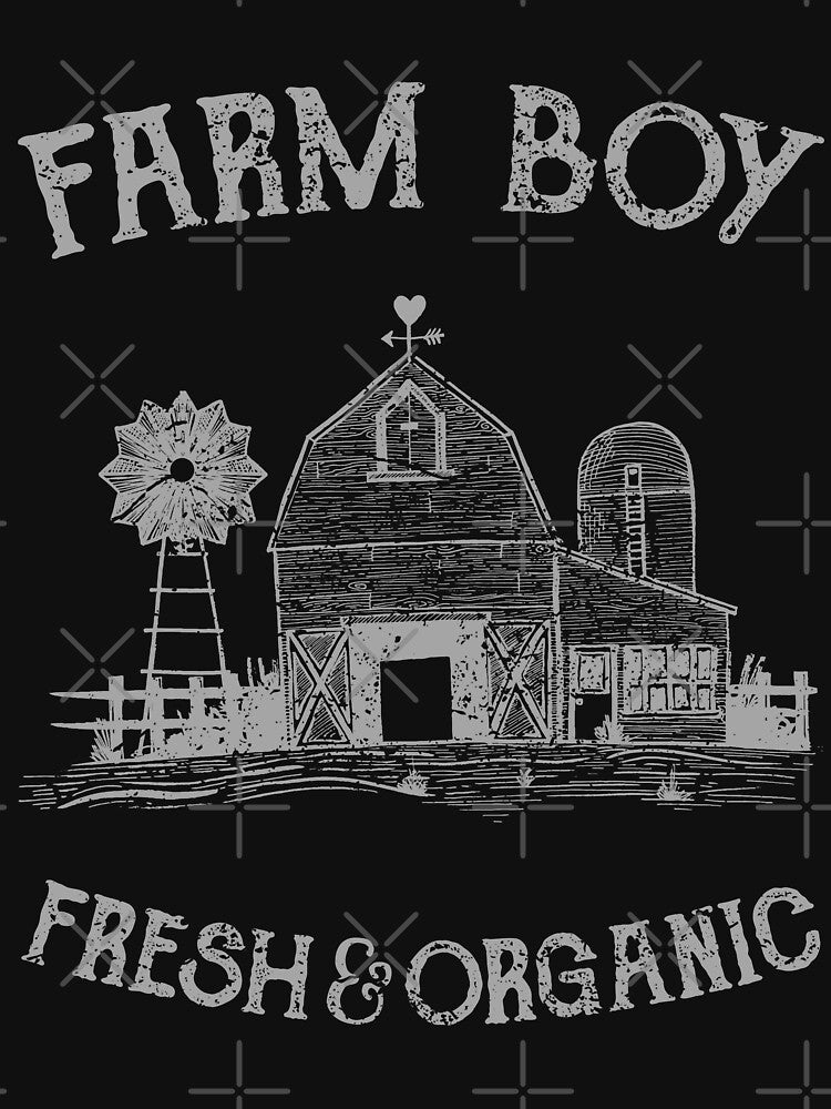 Farm Boy Retro Vintage Distressed Chicken Design by JakeRhodes