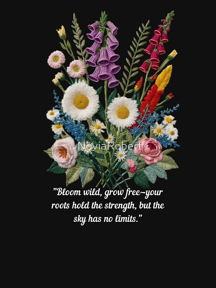Bloom Wild and Free | Embroidery Wildflowers | Wildflowers by NoviaRobert