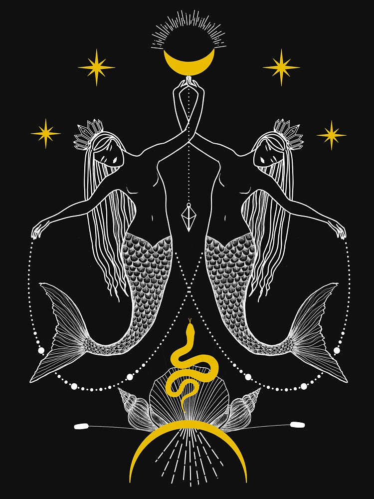 Dark Mermaids, Moon & Stars by DarkstarDesign