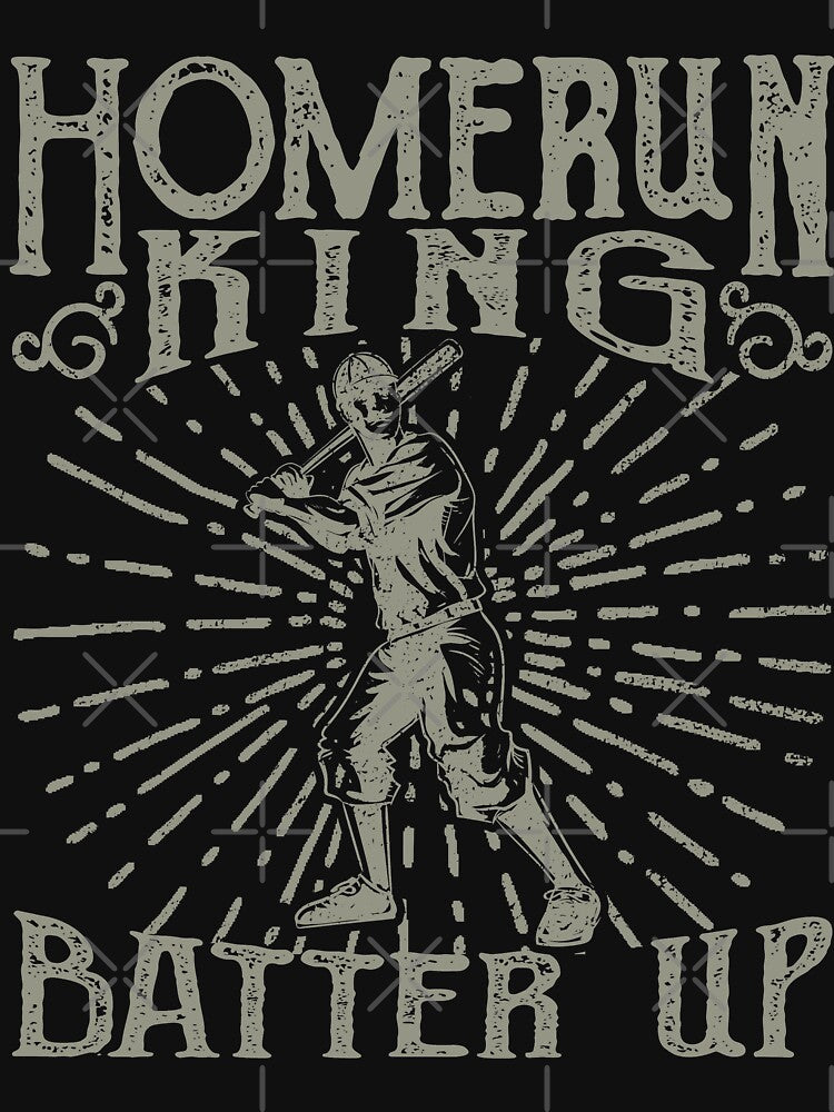 Homerun Baseball Retro Vintage Distressed Design by JakeRhodes