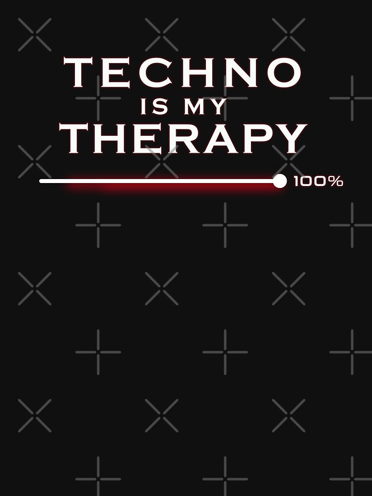 Techno Is My Therapy Minimalist Design by BEASTATE