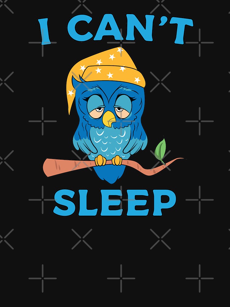 I Can't Sleep Owl by teesaurus