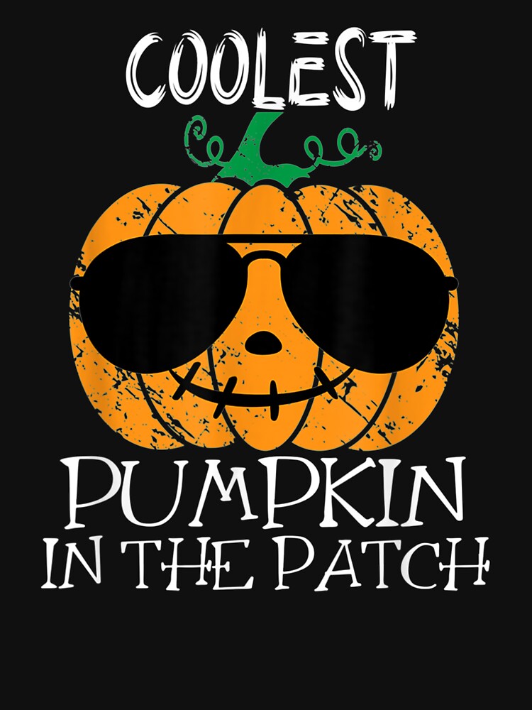 Coolest Pumpkin In The Patch Halloween Boys Girls Men by GerdaShop