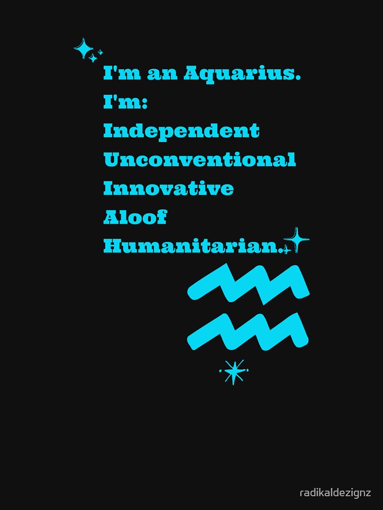 Aquarius Traits by radikaldezignz