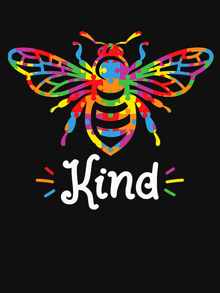 Be Kind Autism Awareness Funny Bee Kind by levintere