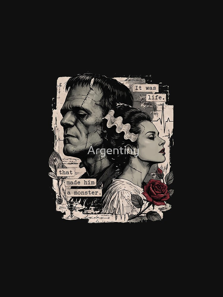 Frankenstein Bride Collage by Argentiny