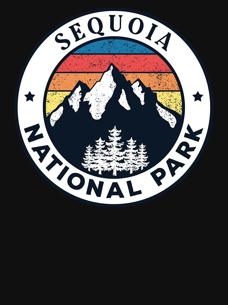 Sequoia National Park-Vintage by Road-tees