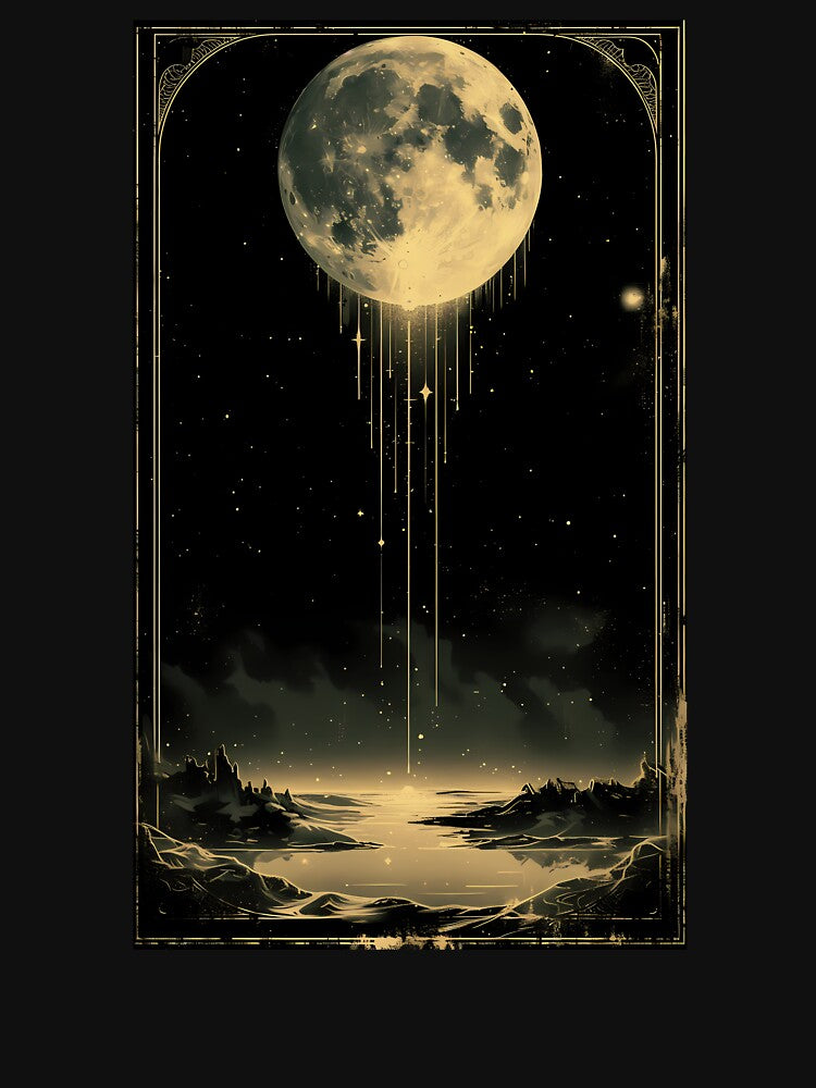 Full moon in a dark surrealism landscape by Fantasy Cache